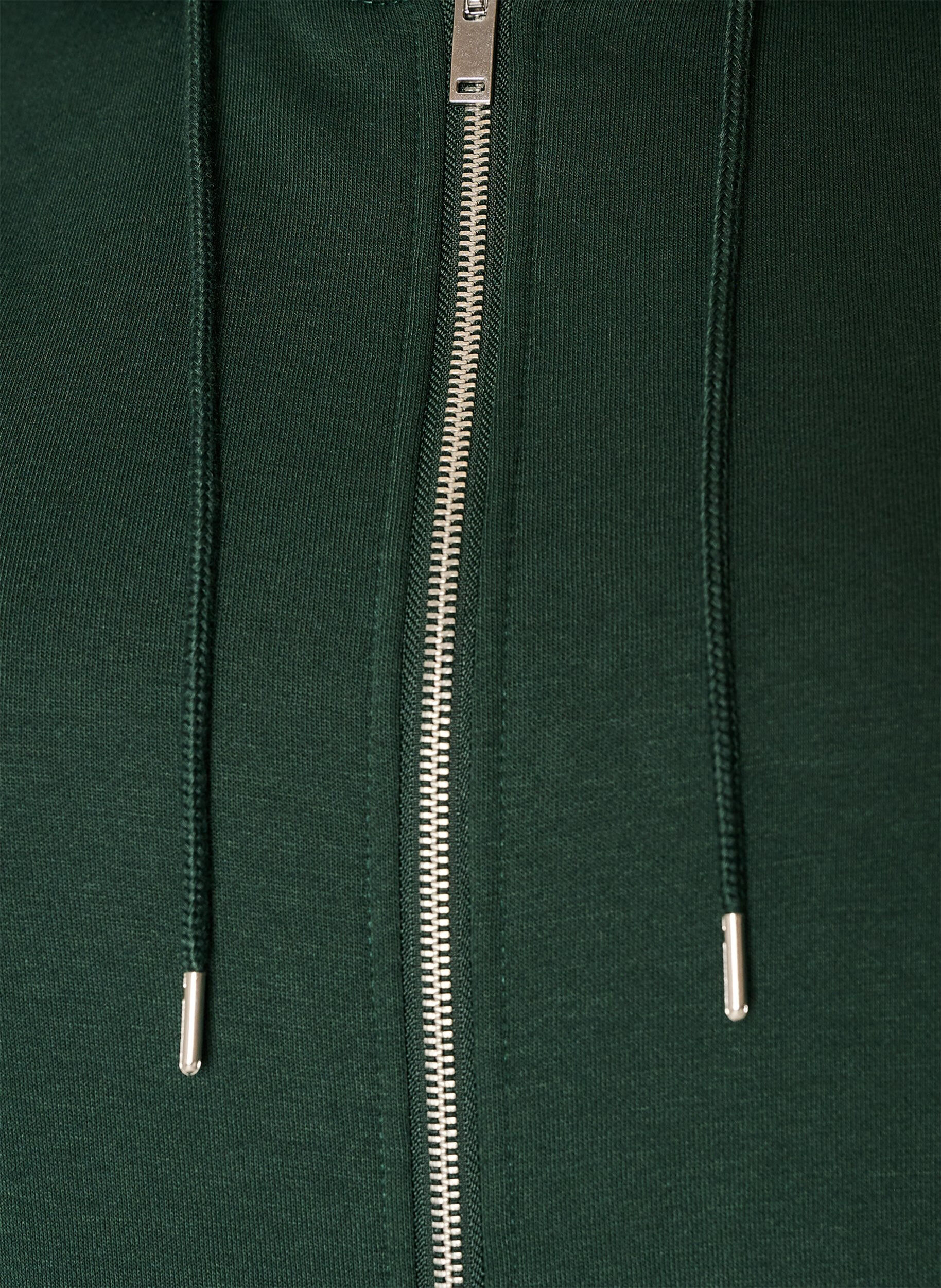 ZizziSweat &agrave; capuche zipp&eacute; avec poches, Vert fonc&eacute;, Packshot image number 2