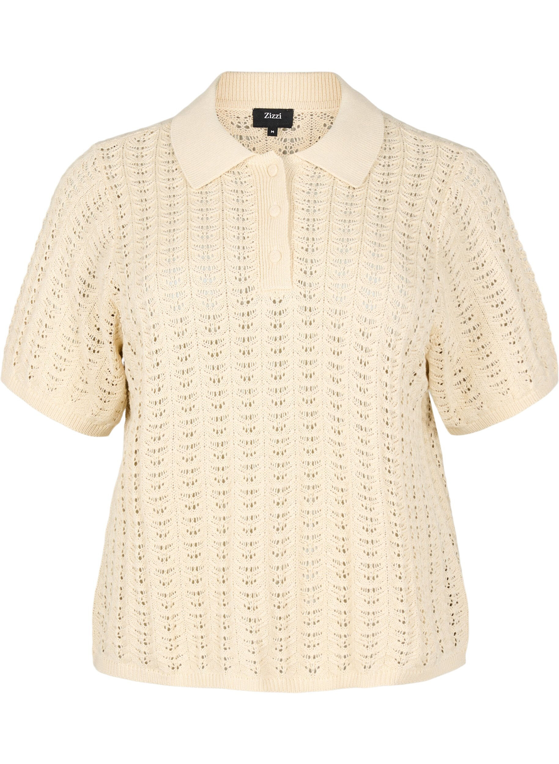 Polo en tricot avec motif d'&oelig;illet