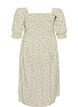 Robe d'&eacute;t&eacute; florale en viscose, Blanc, Packshot image number 1