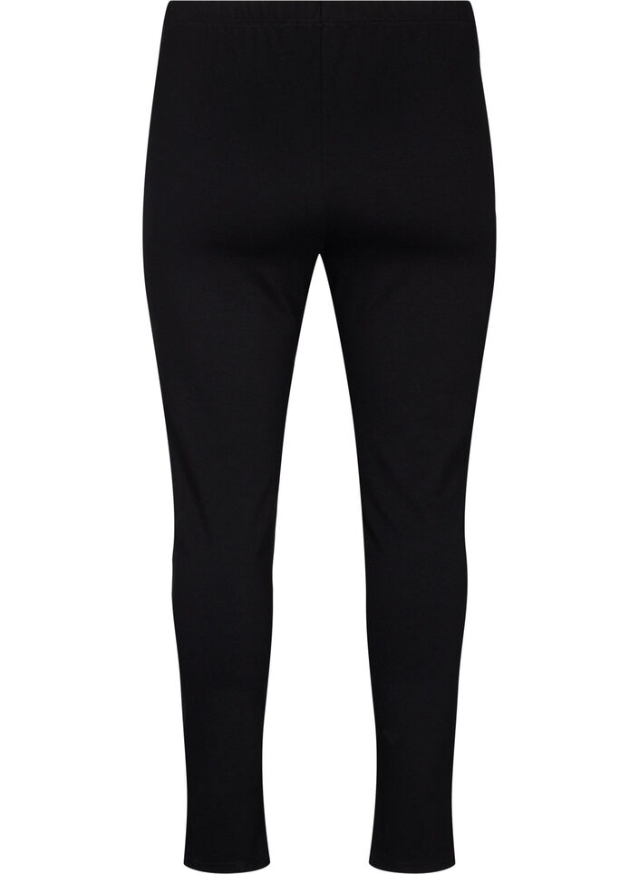 Leggings en viscose avec fentes sur le devant, Black, Packshot image number 1