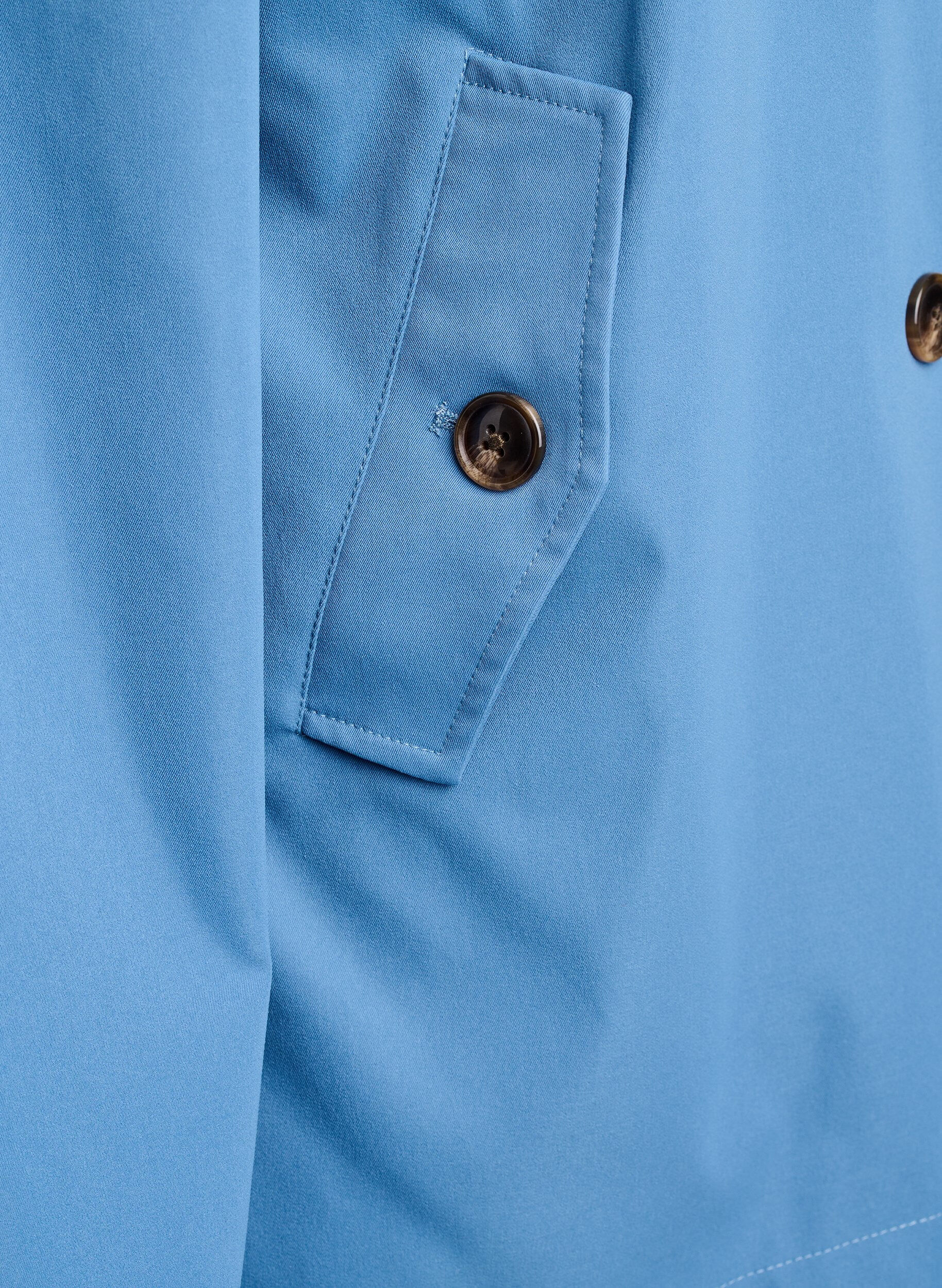 Zizzi Trench court avec poches, Bleu, Packshot image number 3