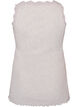 Top c&ocirc;tel&eacute; avec dentelle, Gris clair, Packshot image number 1