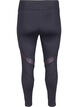 Legging de sport court avec r&eacute;sille, Black, Packshot image number 1