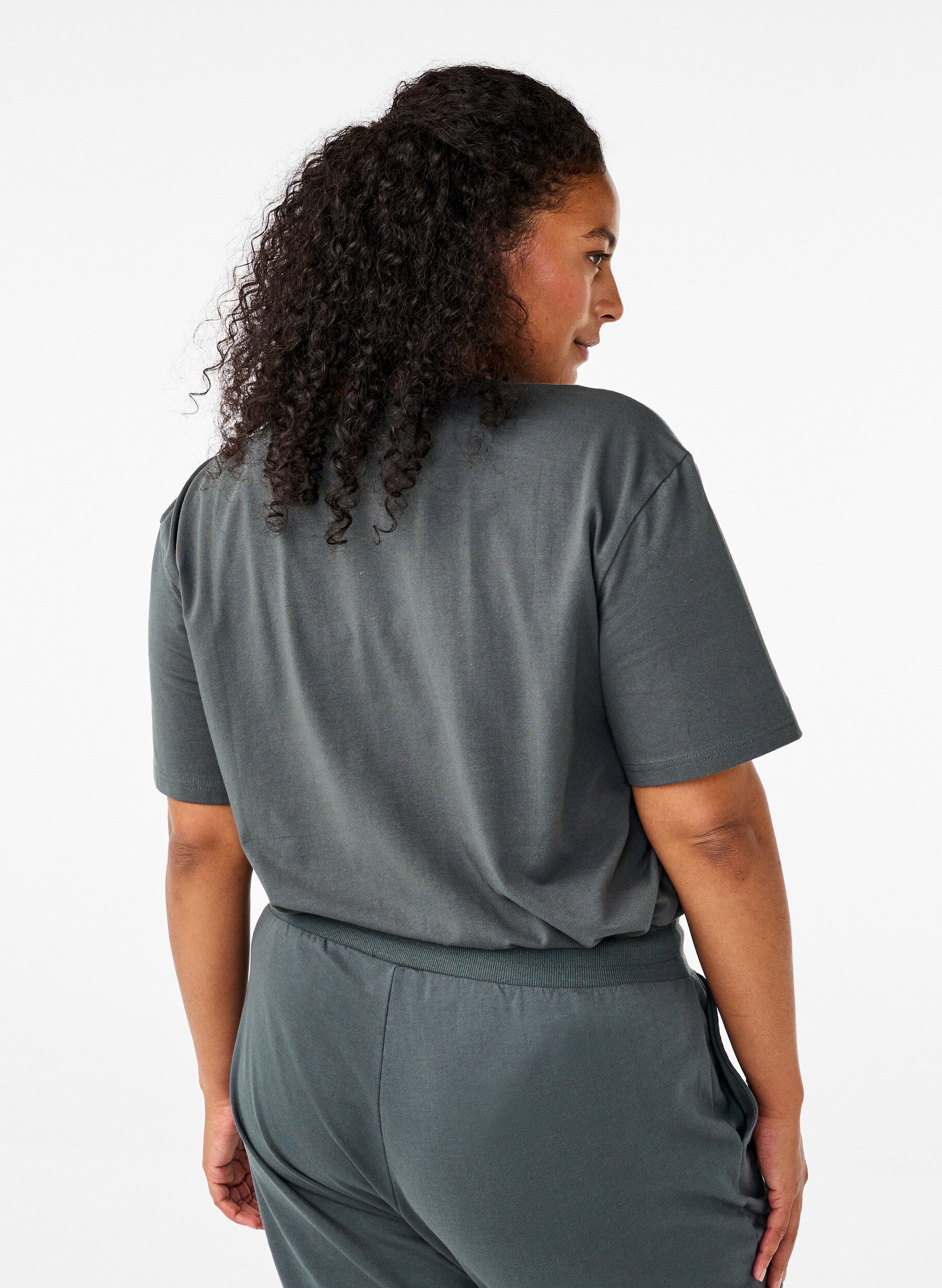 Zizzi T-shirt sportif en coton biologique, , Model image number 2