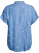 Chemise en lyocell aspect denim avec broderies florales, Bleu Clair, Packshot image number 1