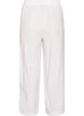 Pantalon large en lin et viscose, Blanc, Packshot image number 1