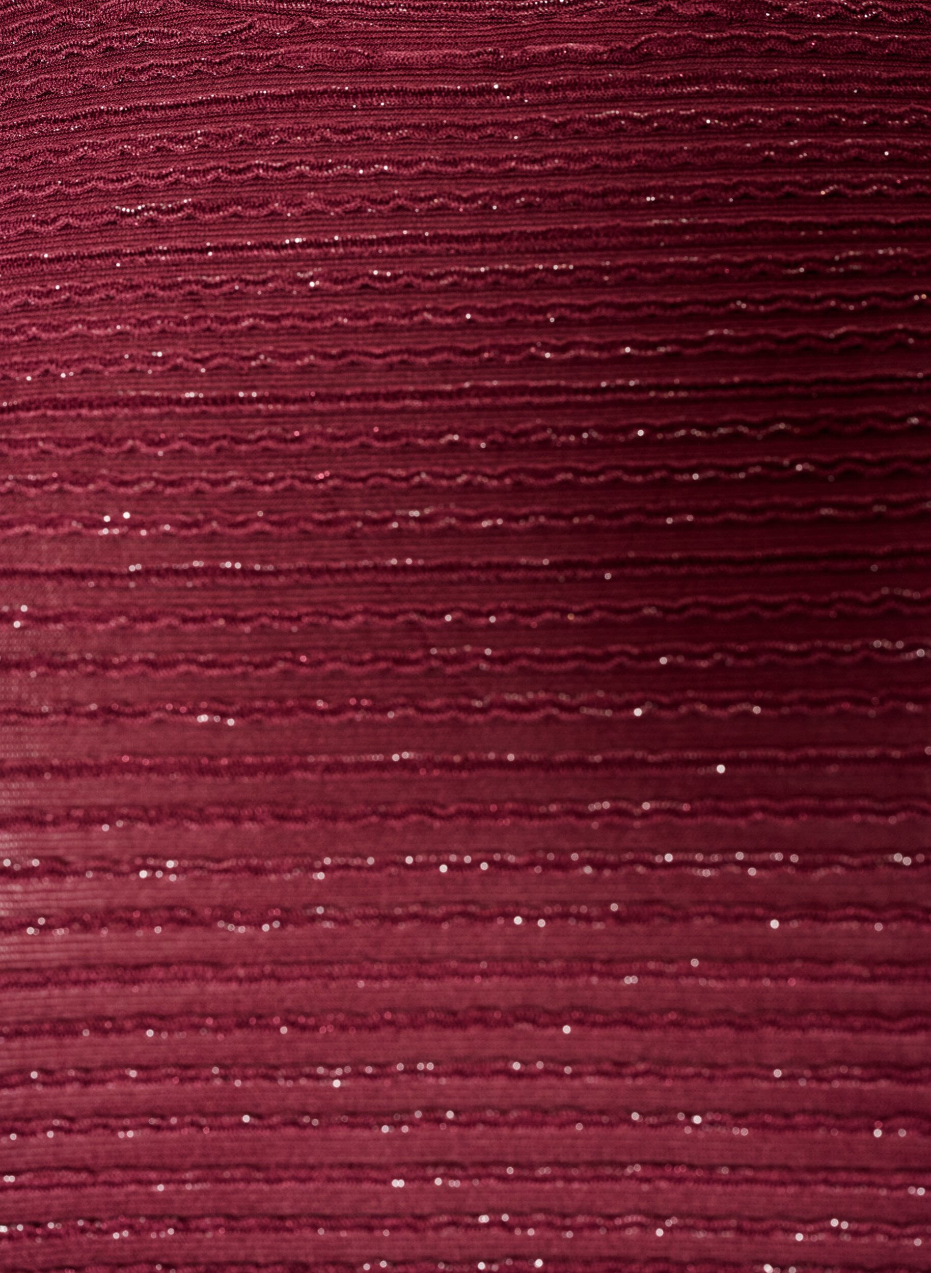 ZizziBlouse textur&eacute;e avec paillettes, Bordeaux, Packshot image number 2