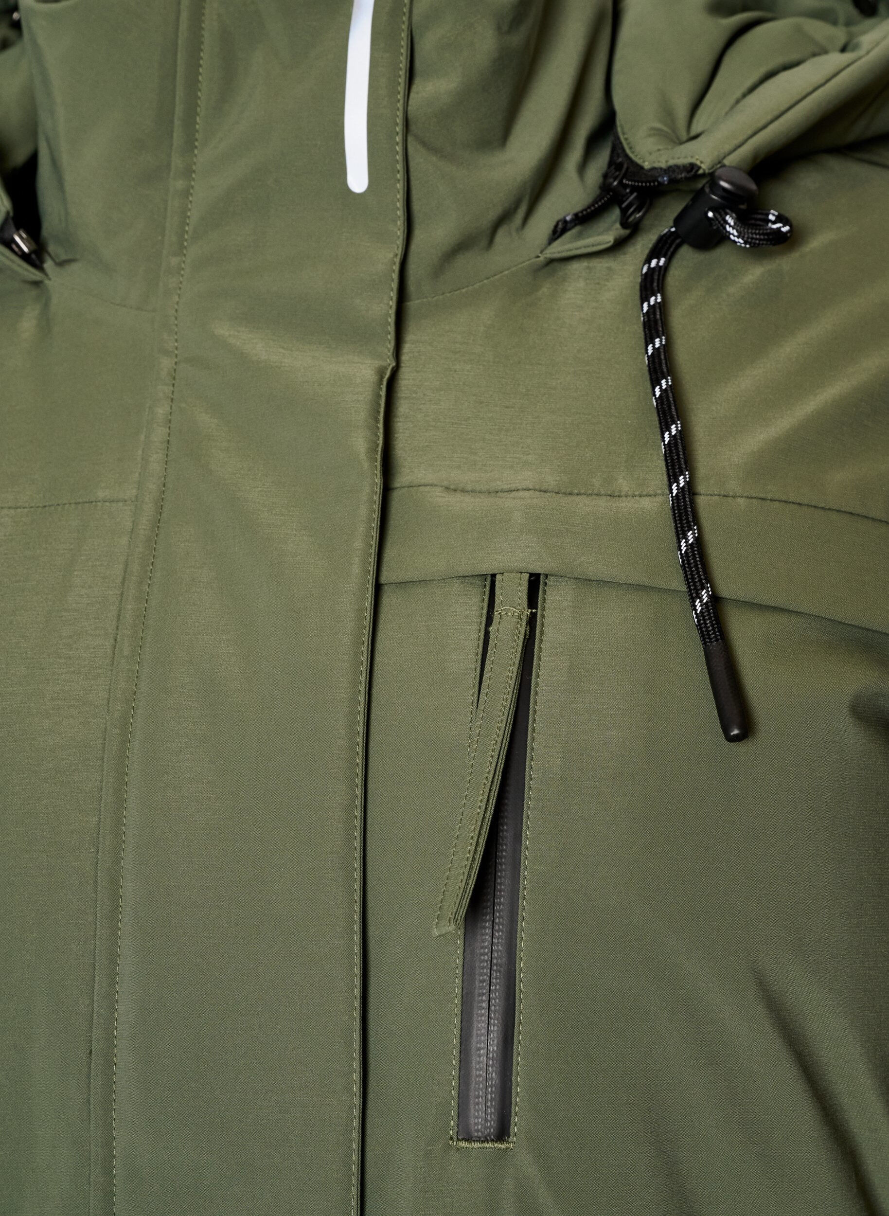 ZizziParka d&eacute;perlante avec capuche et d&eacute;tails fonctionnels, Vert, Packshot image number 2