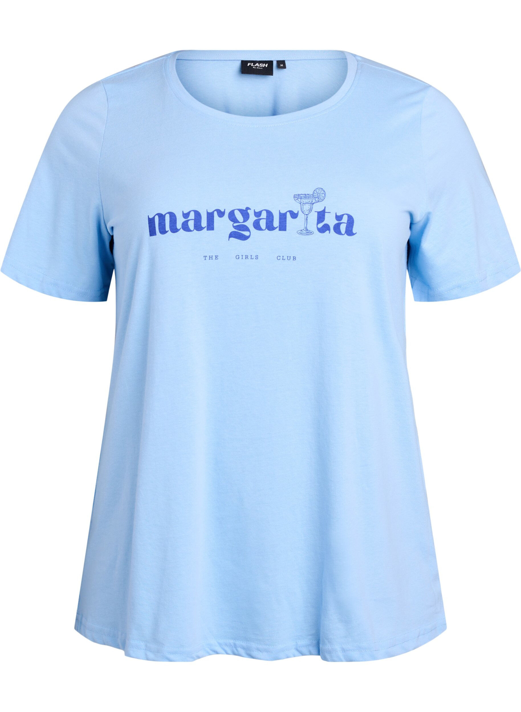 Zizzi FLASH - T-shirt avec motif, Bleu Clair, Packshot image number 0