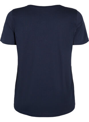 T-shirt en coton avec imprimé, Navy Blazer SUN, Packshot image number 1