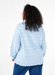Chemisier en maille avec col rond et motif en dentelle, Cashmere Blue Mel., Model image number 1