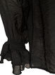 Blouse en viscose avec volants et manches longues, Noir, Packshot image number 3