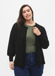 Cardigan en viscose avec fermeture boutonnée, Black, Model image number 0