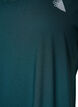 Loose training t-shirt with V-neck, Vert fonc&eacute;, Packshot image number 2