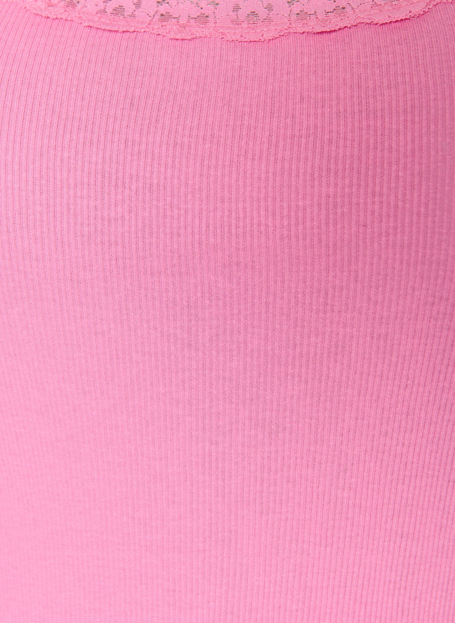 ZizziHaut avec bordure en dentelle, Rose, Packshot image number 2