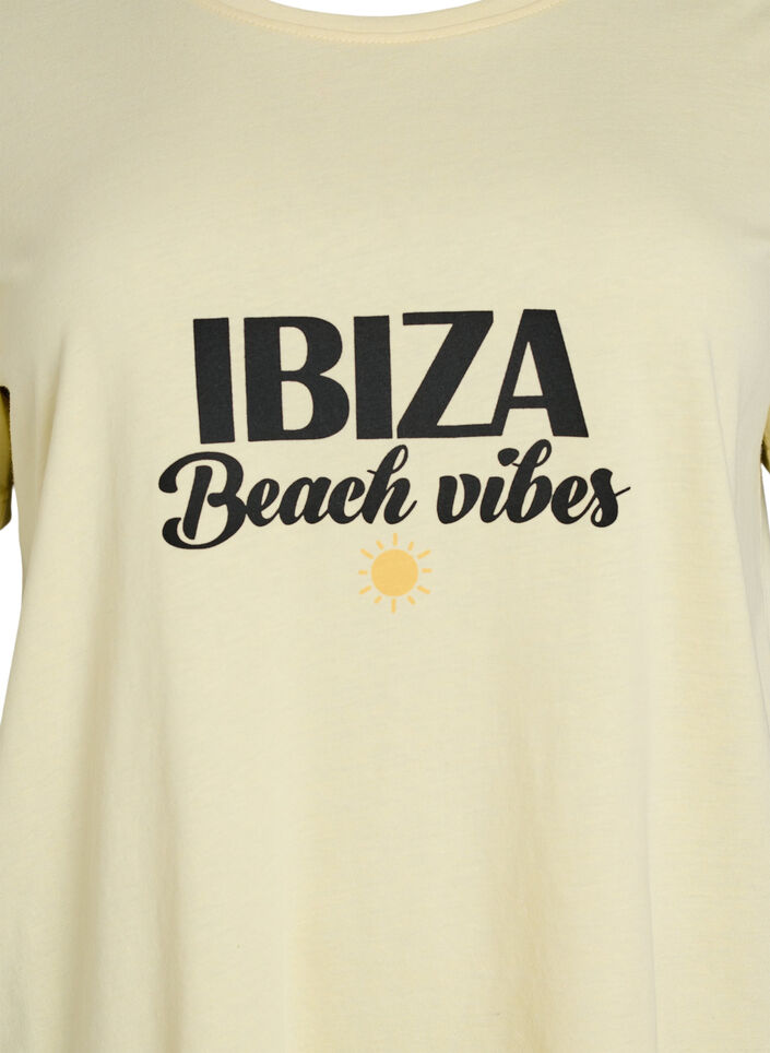 T-shirt imprim&eacute;, Jaune, Packshot image number 2
