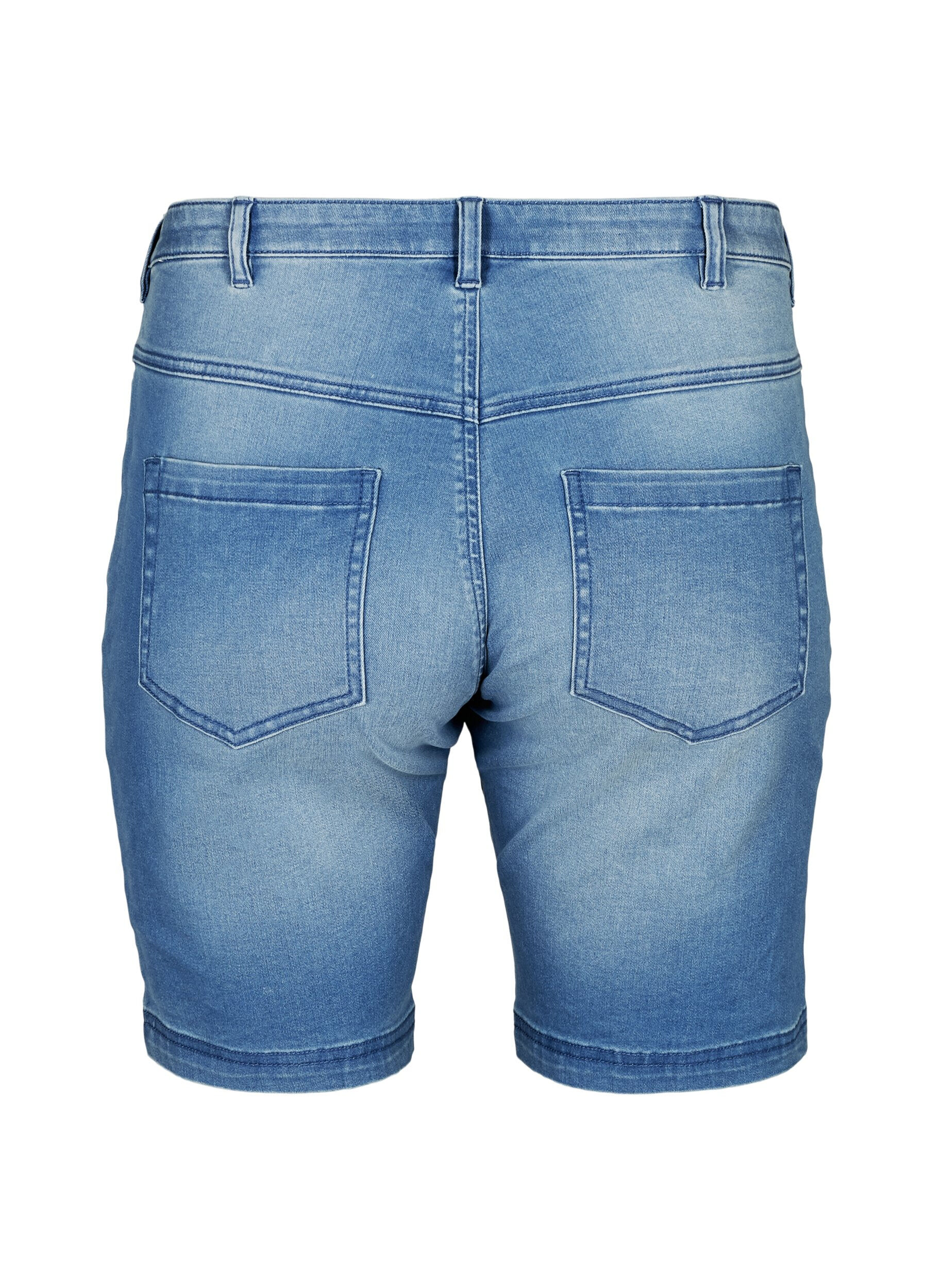 Zizzi Short Emily pr&ecirc;t du corps, taille normale, Bleu Clair, Packshot image number 1