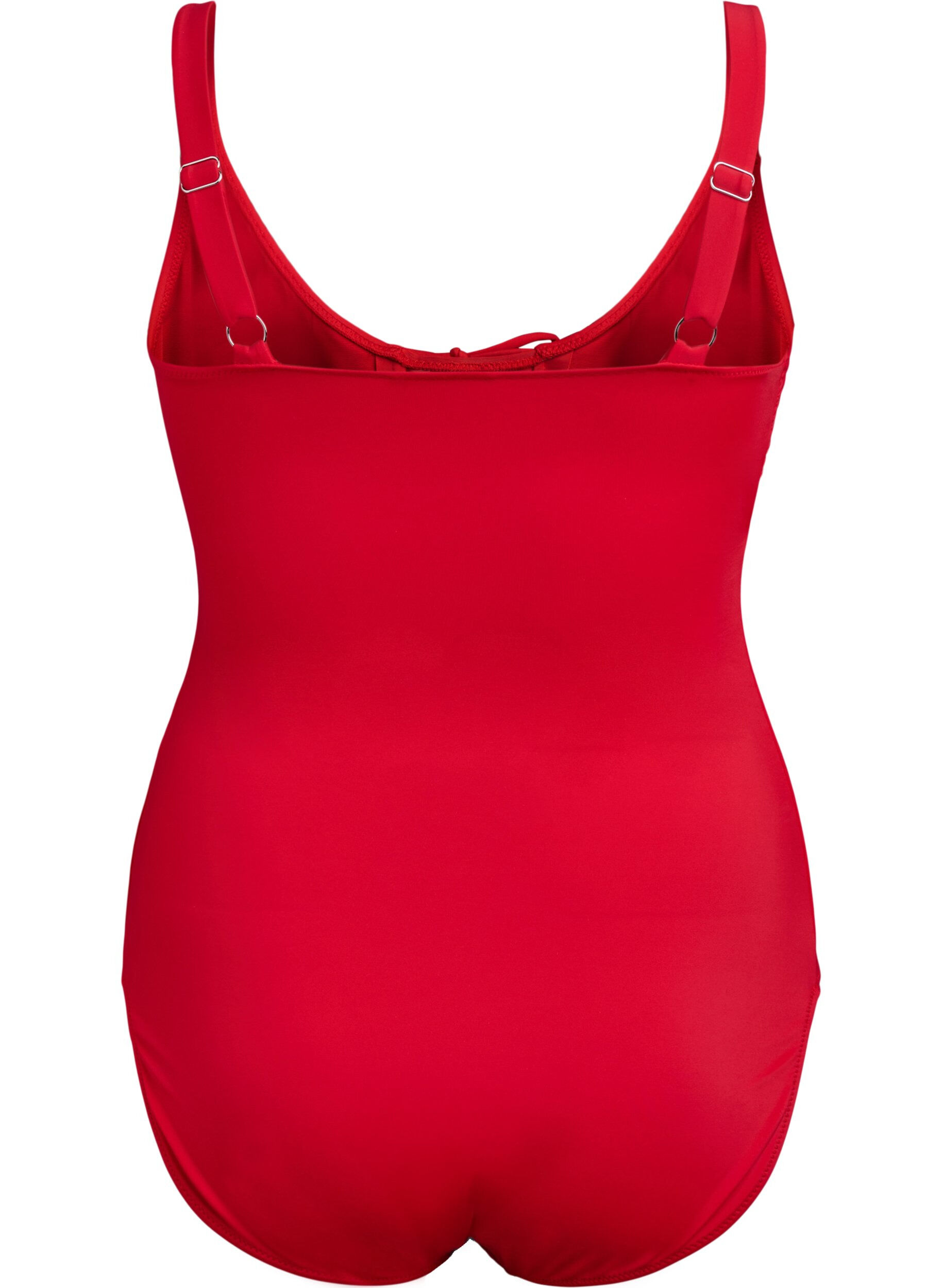 Zizzi Maillot de bain avec des n&oelig;uds, Rouge, Packshot image number 1