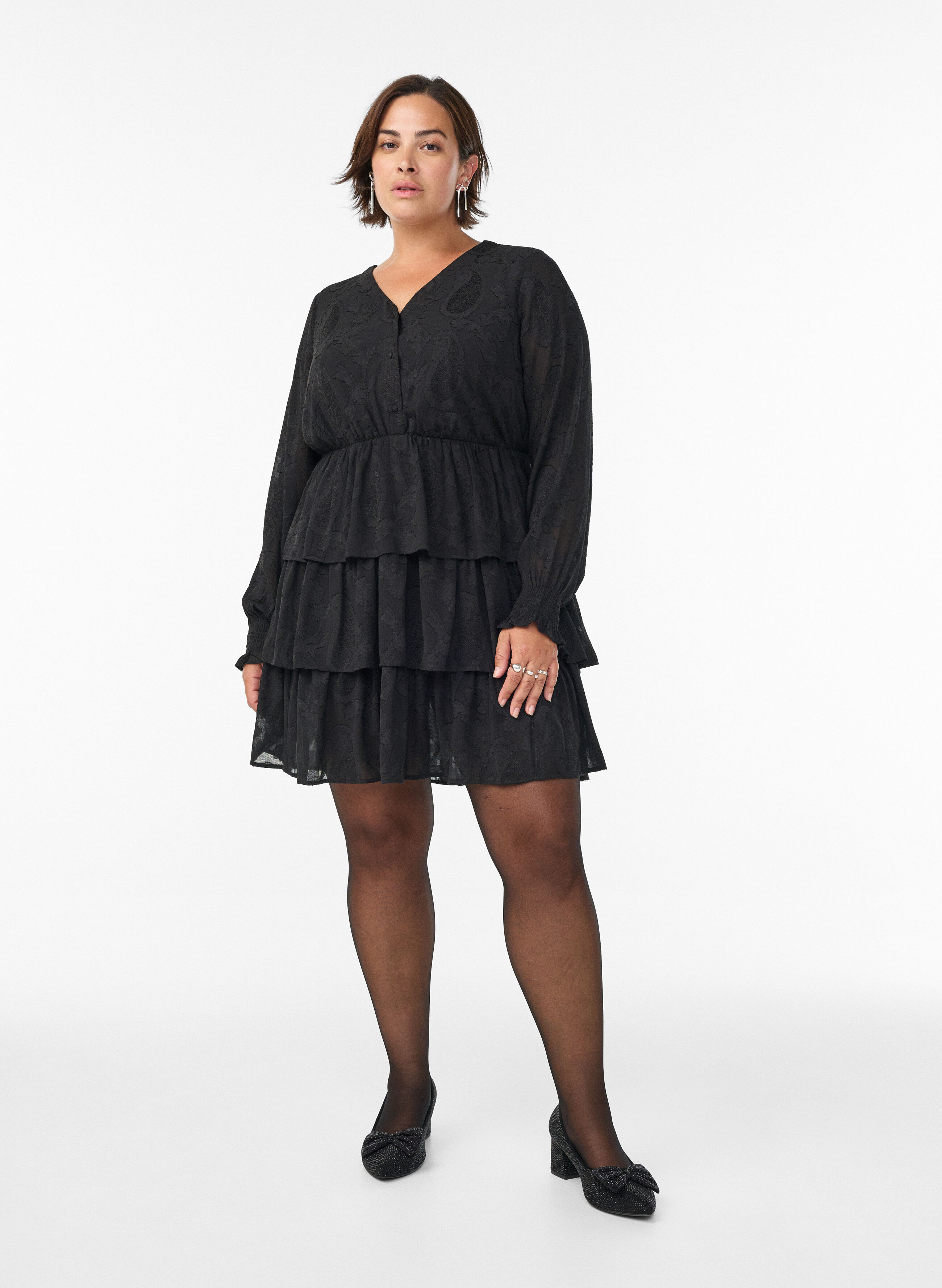 Zizzi Robe &agrave; volants, , Model