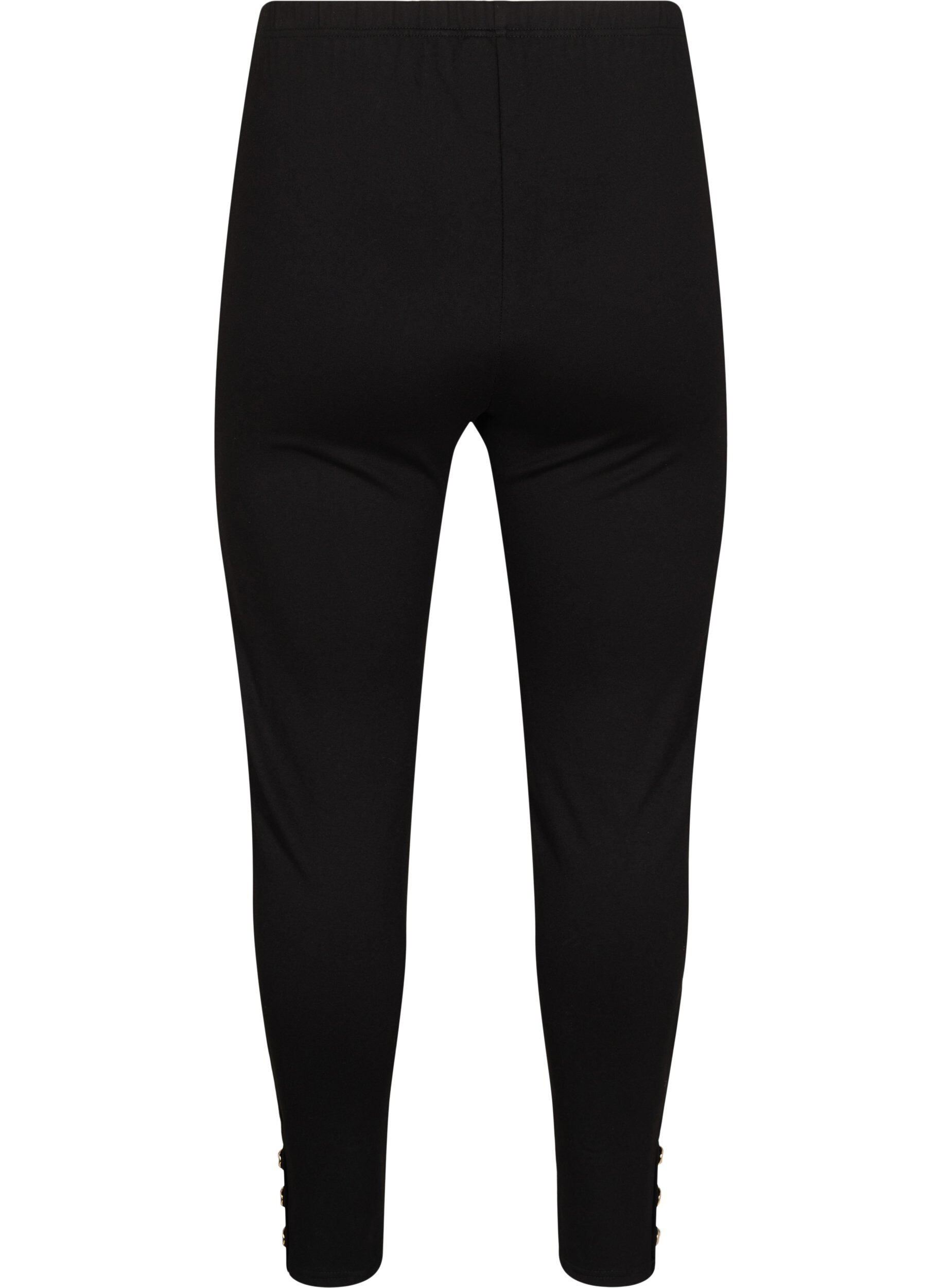 Zizzi Legging en viscose avec fente &agrave; l'avant, Noir, Packshot image number 1