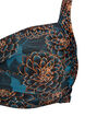 Haut de bikini rembourr&eacute; et imprim&eacute;, Bleu p&eacute;trole, Packshot image number 2