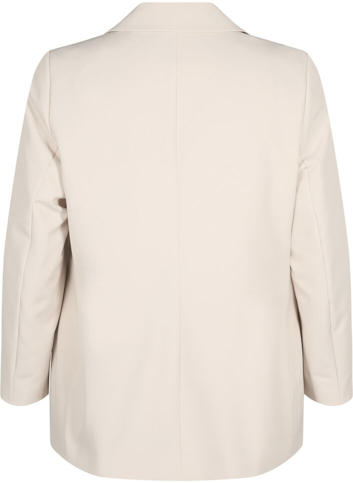 Blazer classique avec fermeture à boutons, Pumice Stone, Packshot image number 1