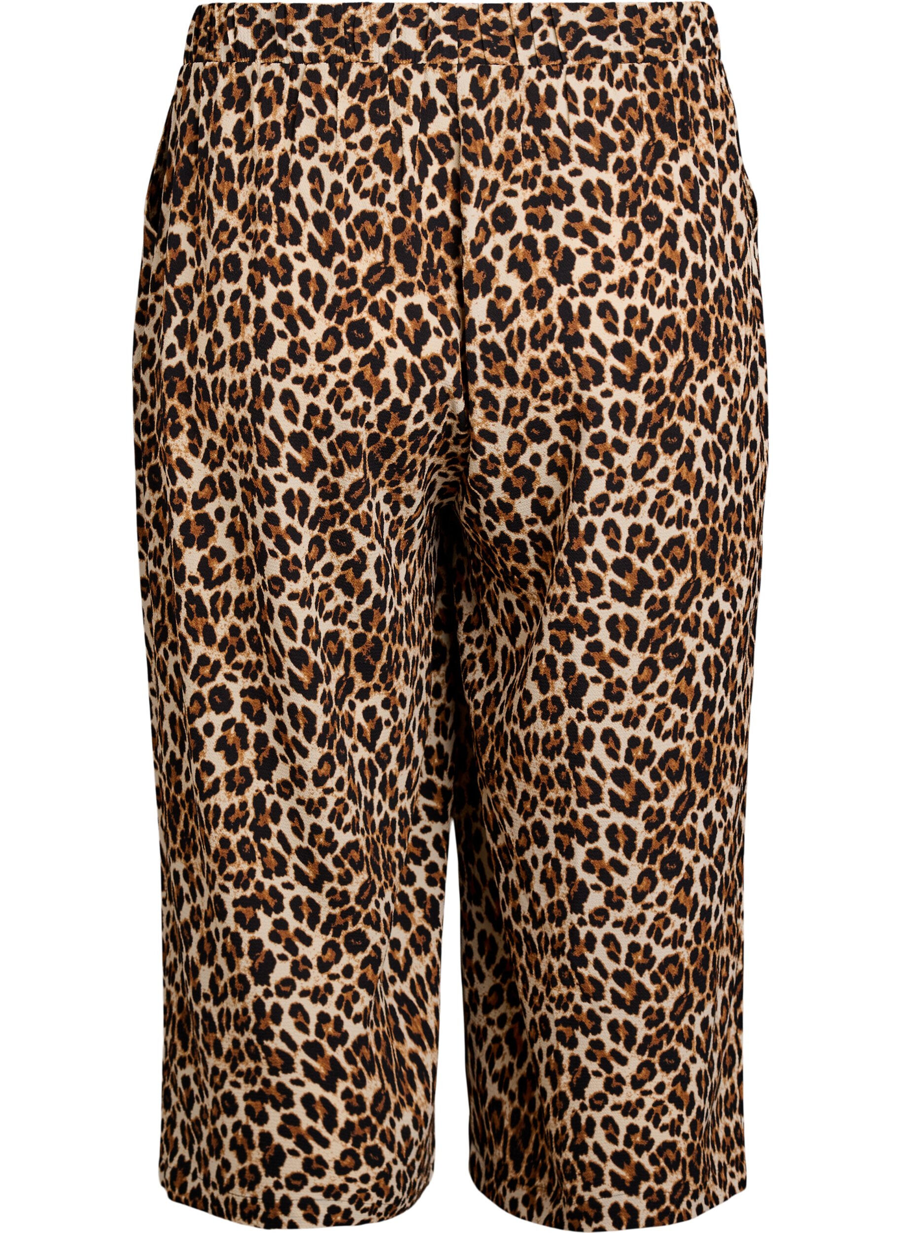ZizziPantalon ample avec imprim&eacute;, Vert, Packshot image number 1