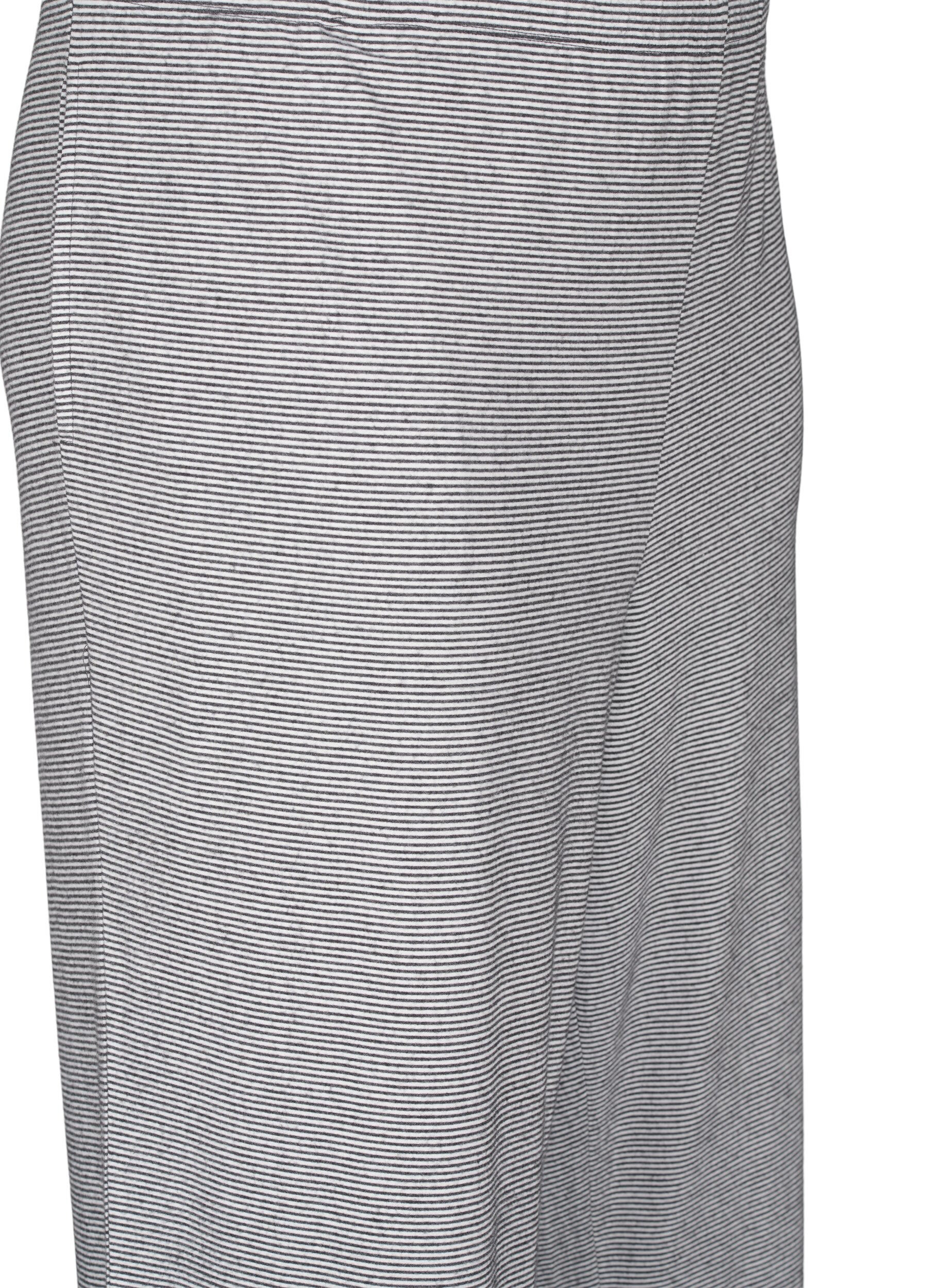 Zizzi Pantalon de pyjama &agrave; poches, Striped DGM , Packshot image number 2