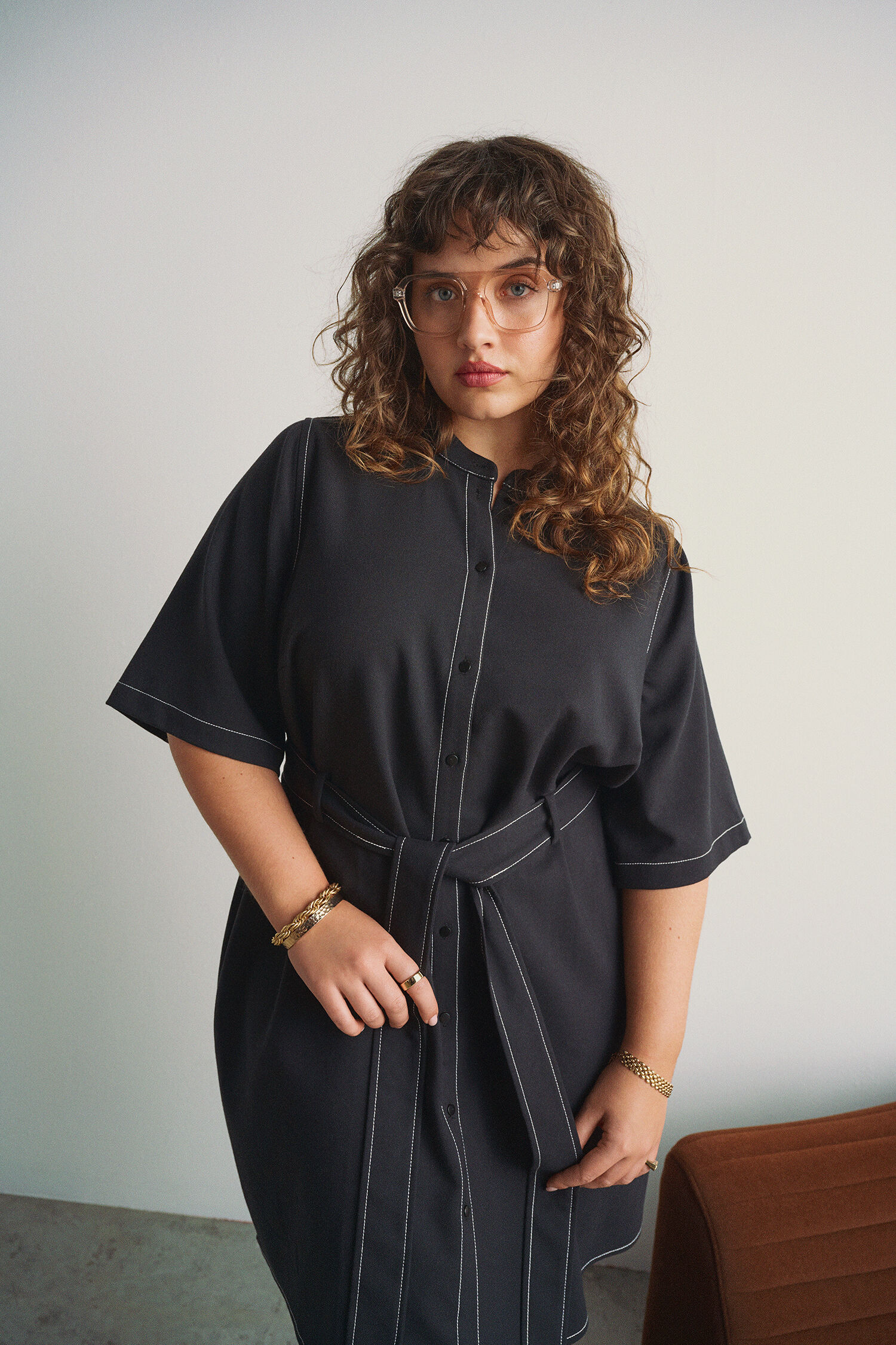 Zizzi Robe chemise, , Model