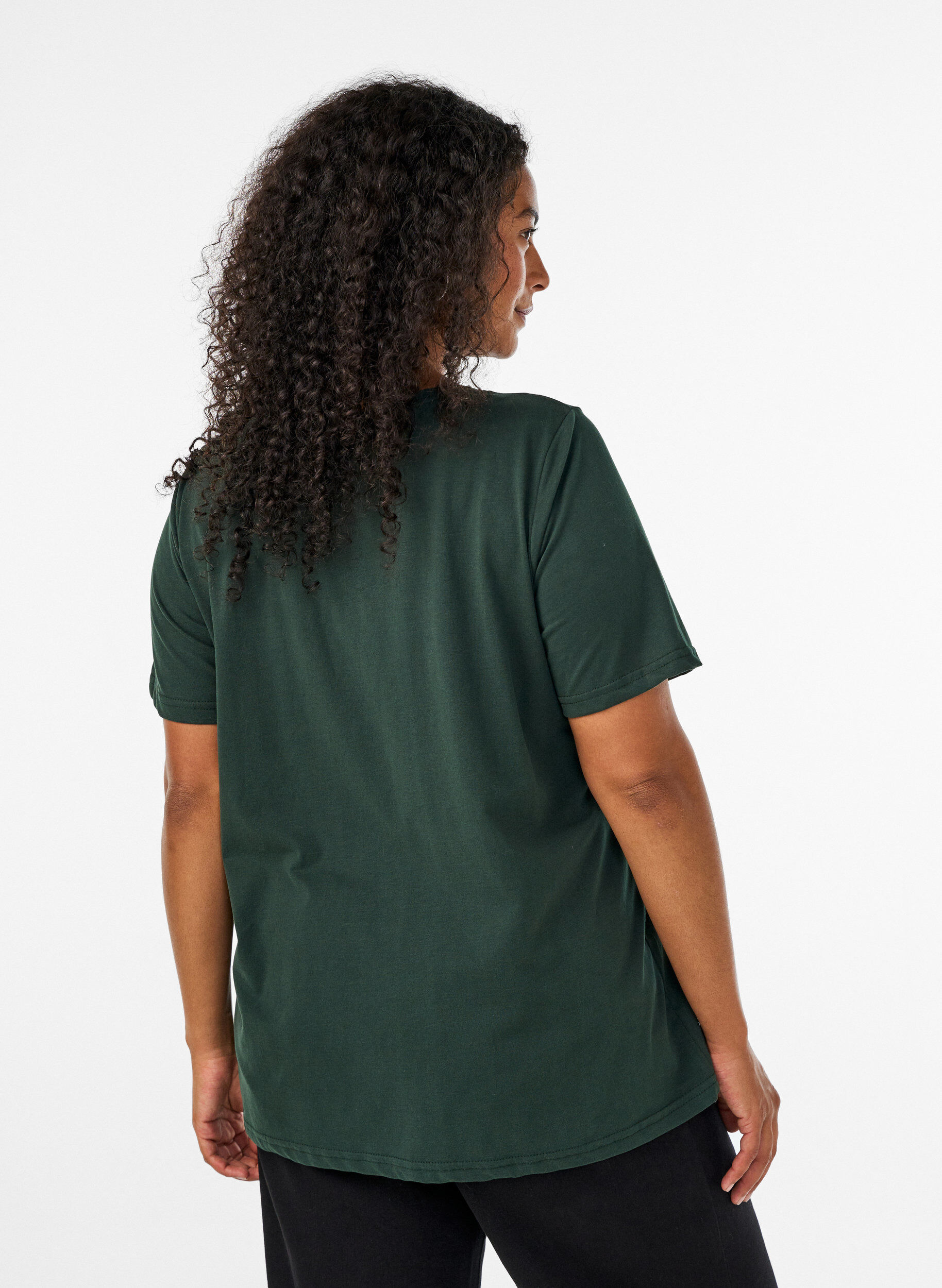 ZizziT-shirt imprim&eacute;, Vert, Model image number 2
