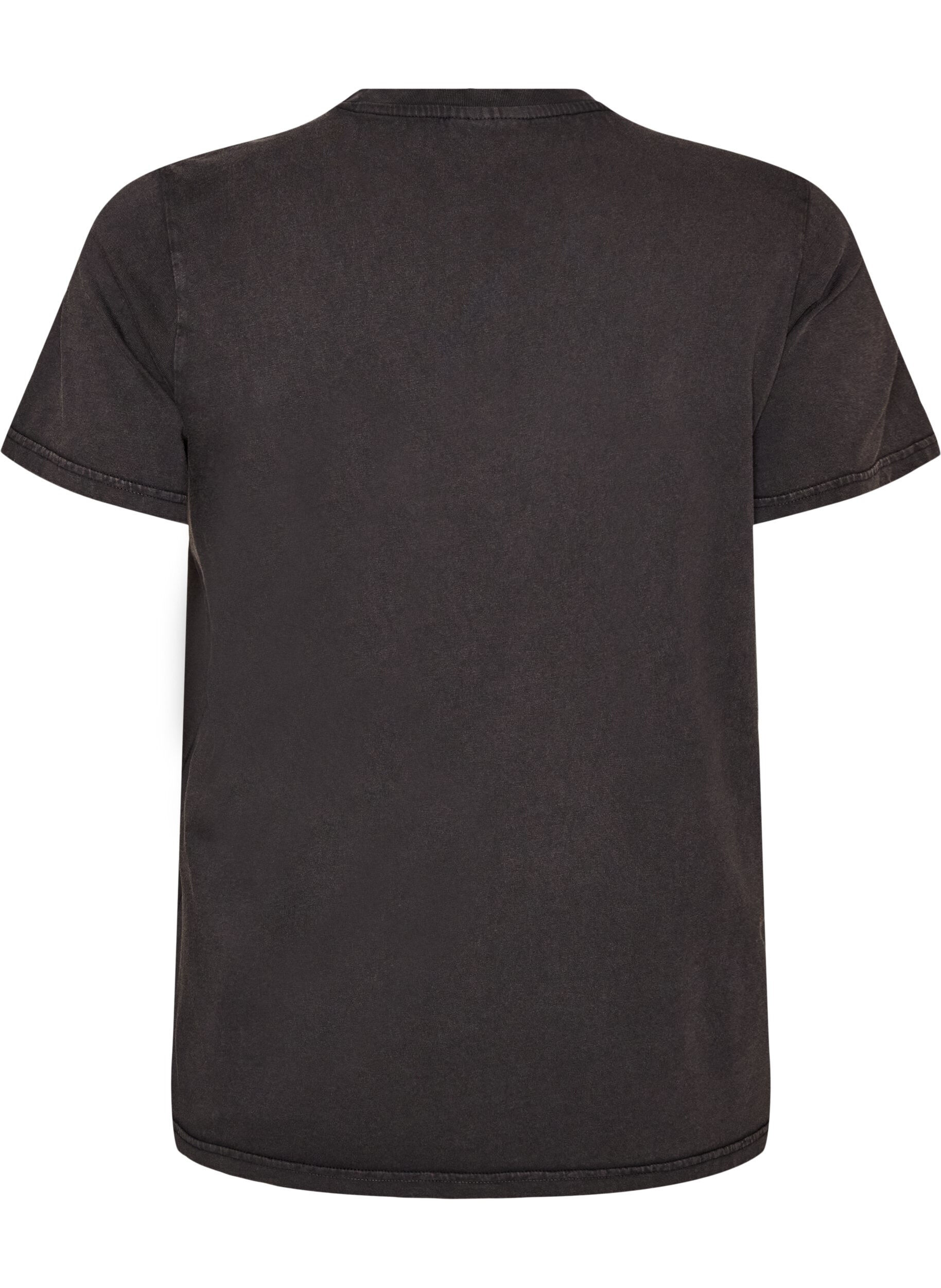 ZizziT-shirt graphique en coton bio, Beige, Packshot image number 1