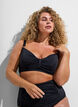 Haut de bikini &agrave; armatures avec draperies, Noir, Model image number 0
