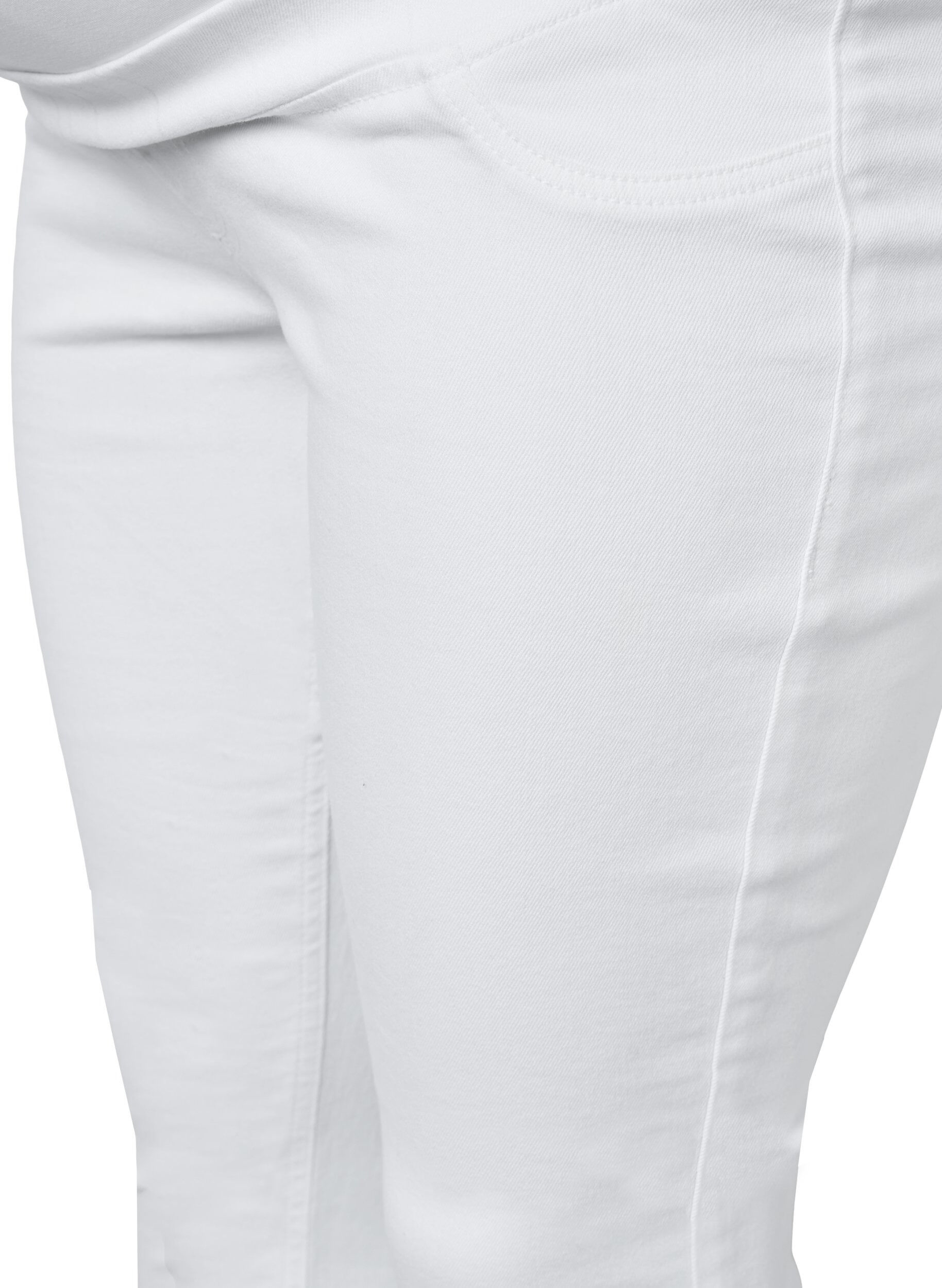 Zizzi Jegging de grossesse en coton, White, Packshot image number 2