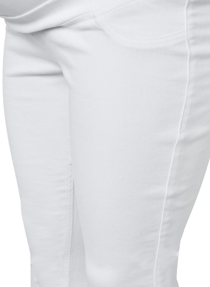 Jegging de grossesse en coton, White, Packshot image number 2