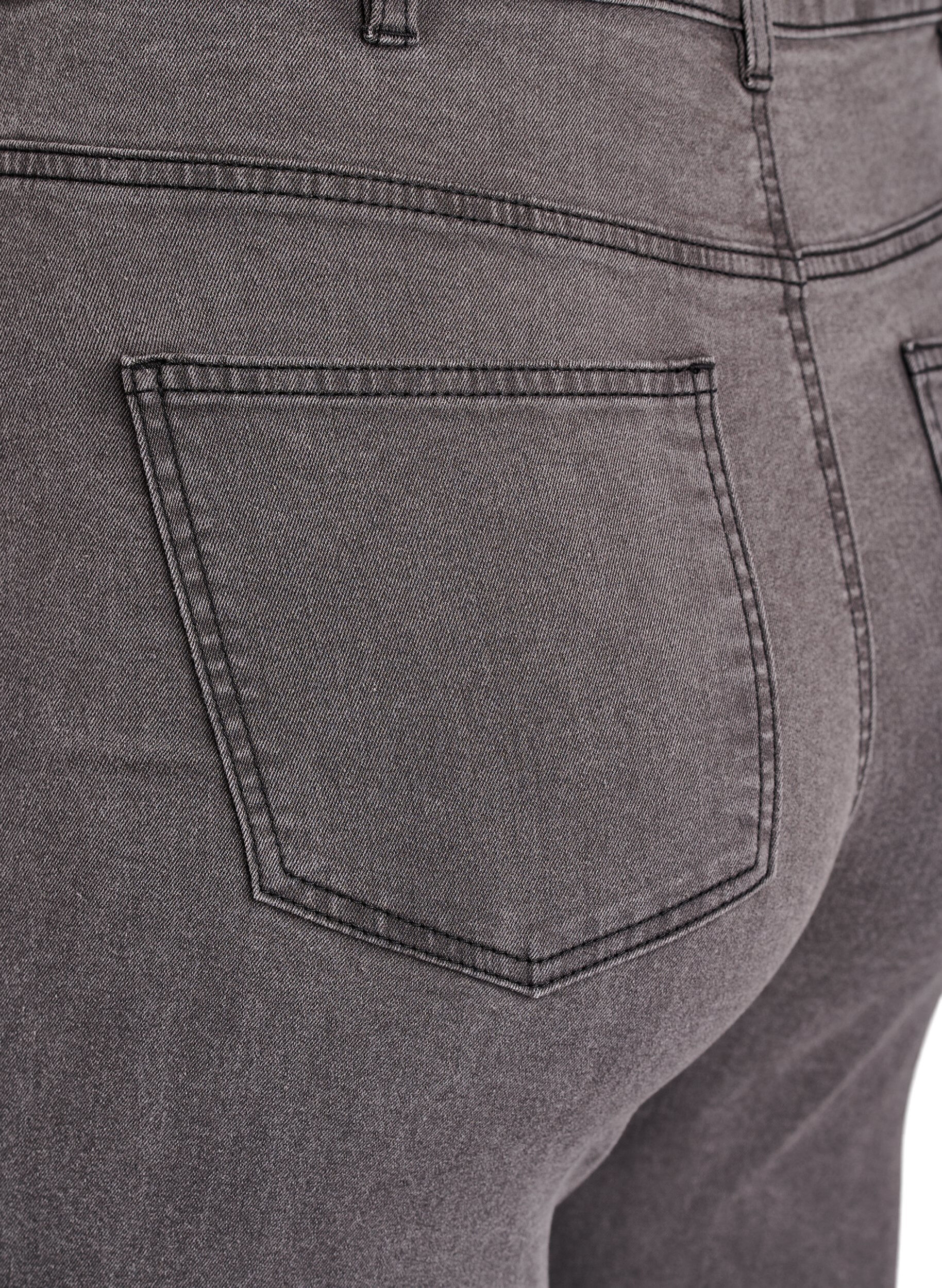ZizziJean Amy taille haute coupe super slim, Gris, Packshot image number 3