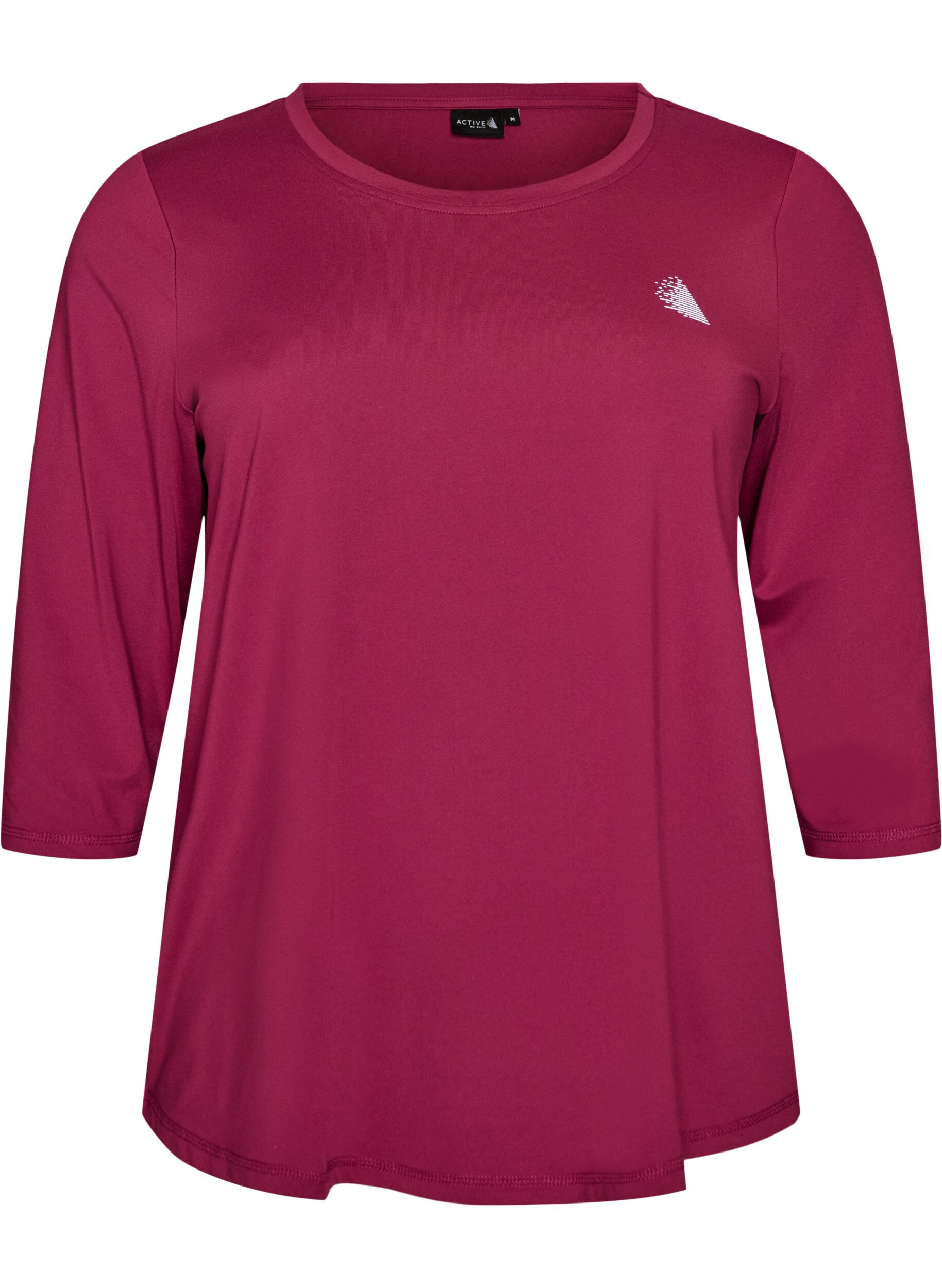 ZizziSports top with 3/4 sleeves, Rose, Packshot image number 0
