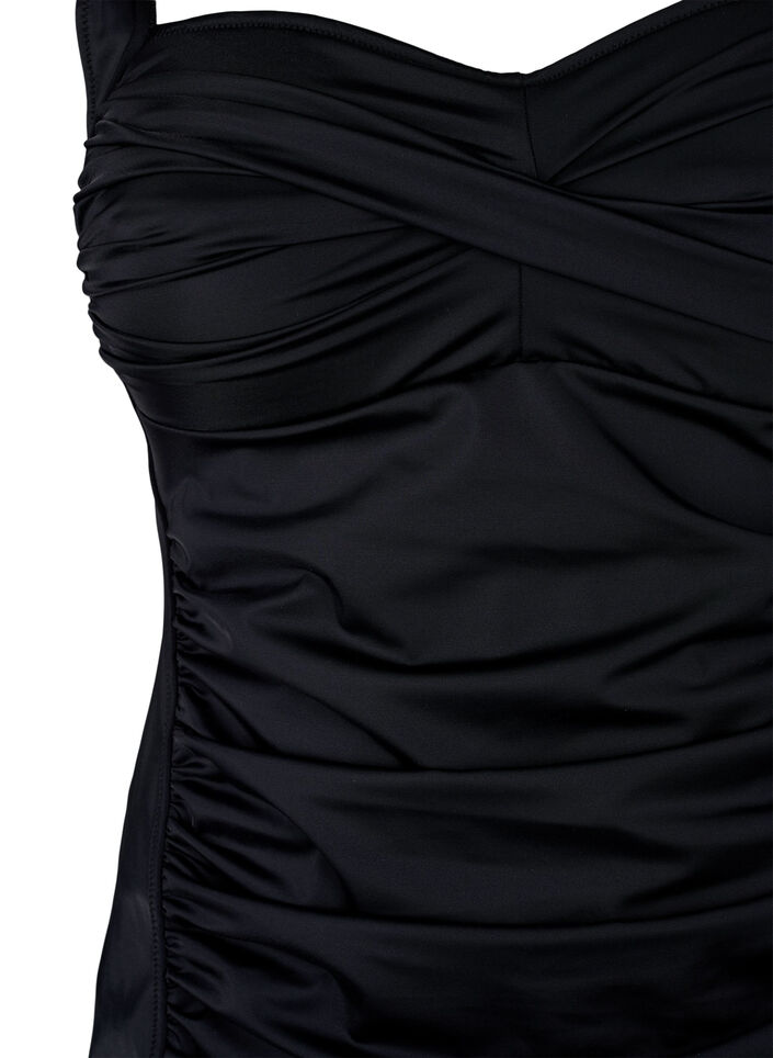 Tankini drapé, Noir, Packshot image number 2