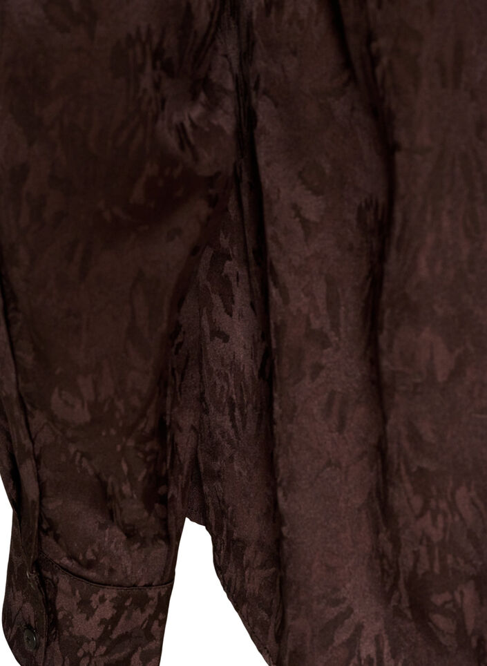 Chemise &agrave; motif cachemire ton sur ton, Marron, Packshot image number 3