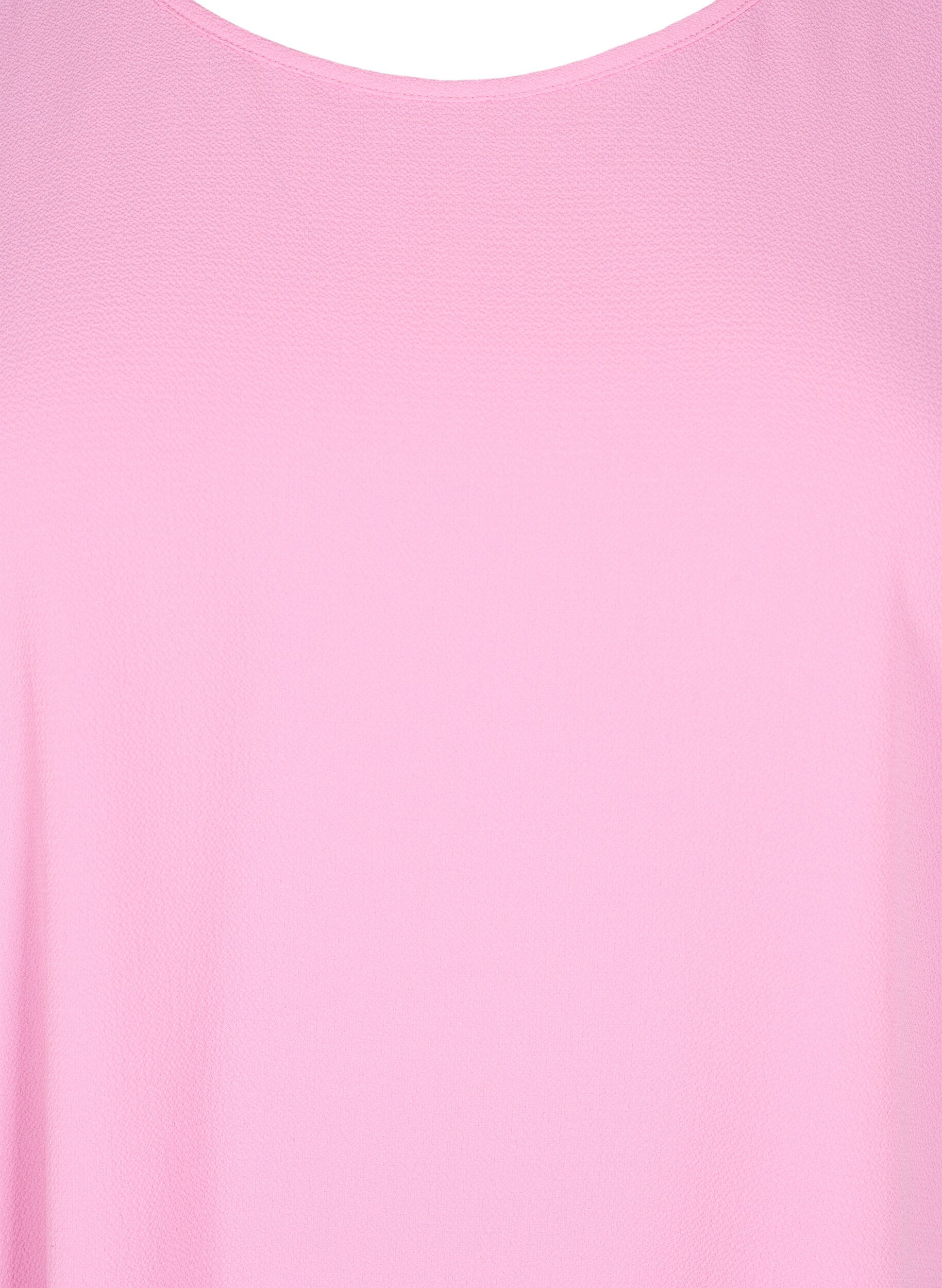 ZizziChemisier &agrave; manches courtes et encolure ronde, Rose, Packshot image number 2