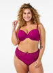 String en microfibre avec dentelle, Boysenberry, Model image number 0