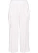 Pantalon large en lin et viscose, Blanc, Packshot image number 0