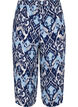 Pantalon culotte en viscose avec imprimé, Blue Ethnic AOP, Packshot image number 1