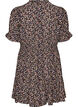 Robe courte en viscose avec volants, Bleu, Packshot image number 1