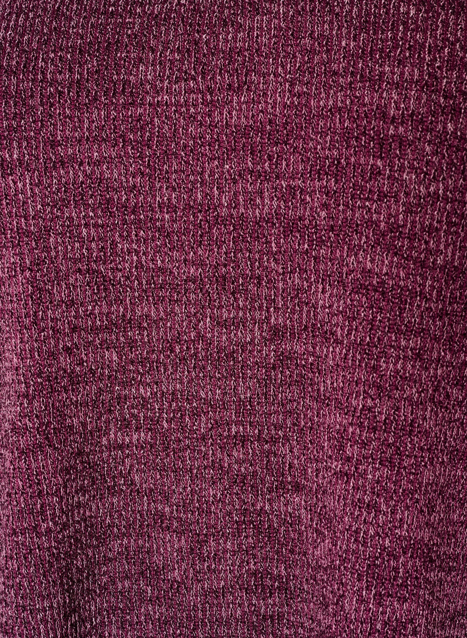 ZizziBlouse en jersey avec col en V et manches longues, Bordeaux fonc&eacute;, Packshot image number 2
