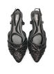 Escarpin slingback paillet&eacute; avec n&oelig;ud, Noir, Packshot image number 2
