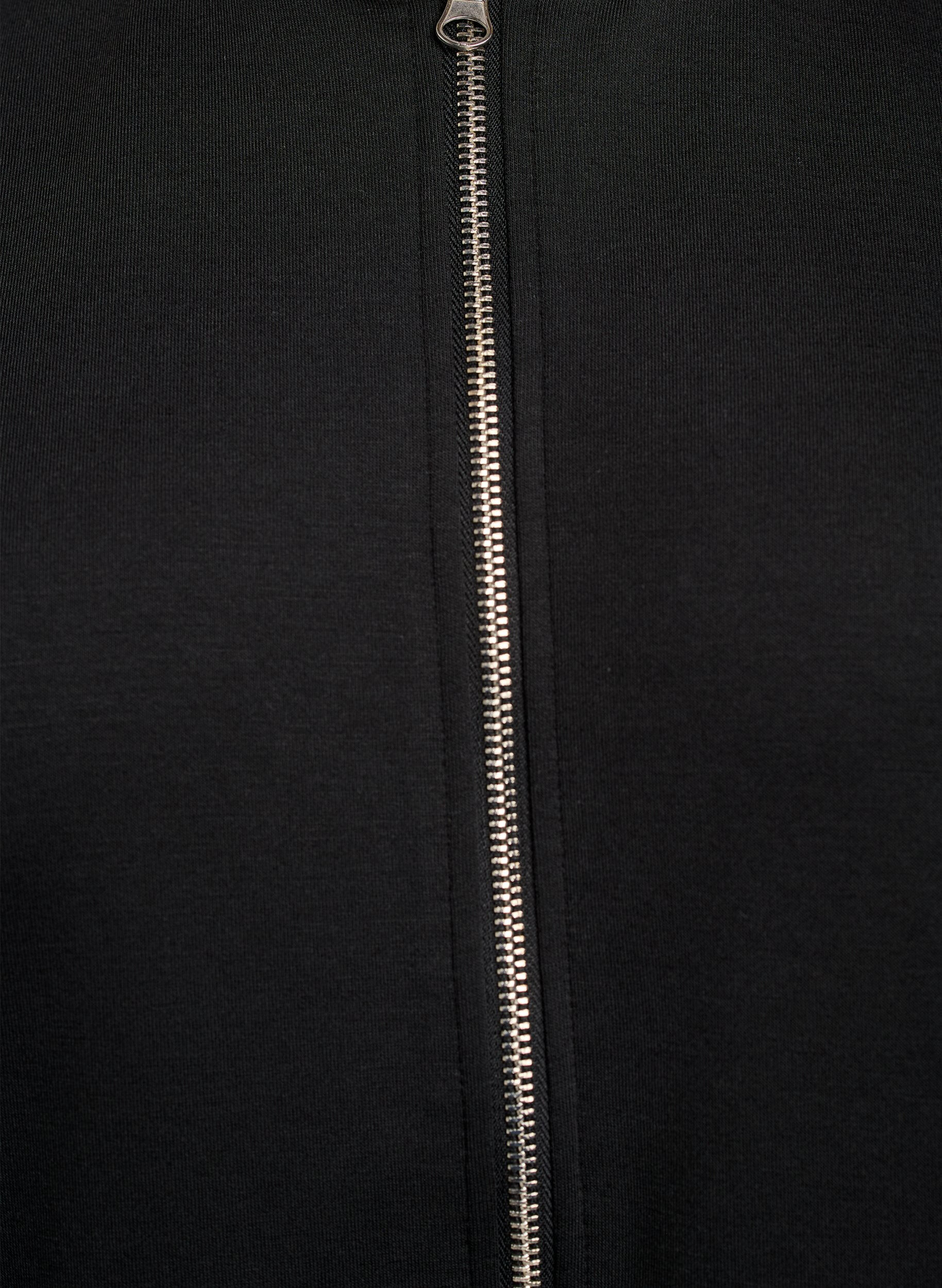 Zizzi Cardigan bomber zipp&eacute;, Noir, Packshot image number 2