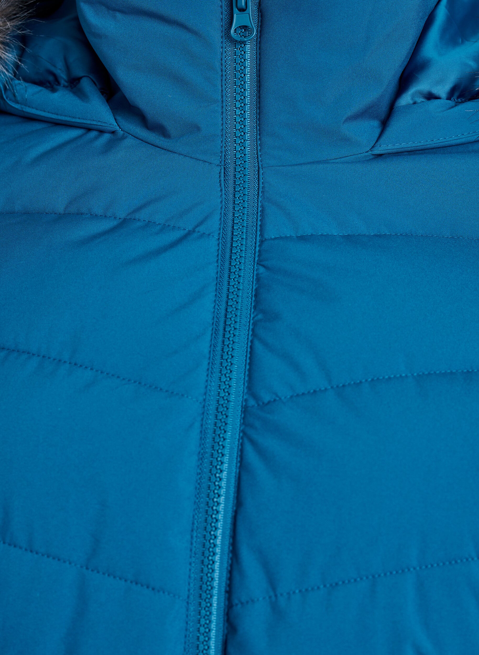 Zizzi Veste courte &agrave; capuche, Bleu p&eacute;trole, Packshot image number 2