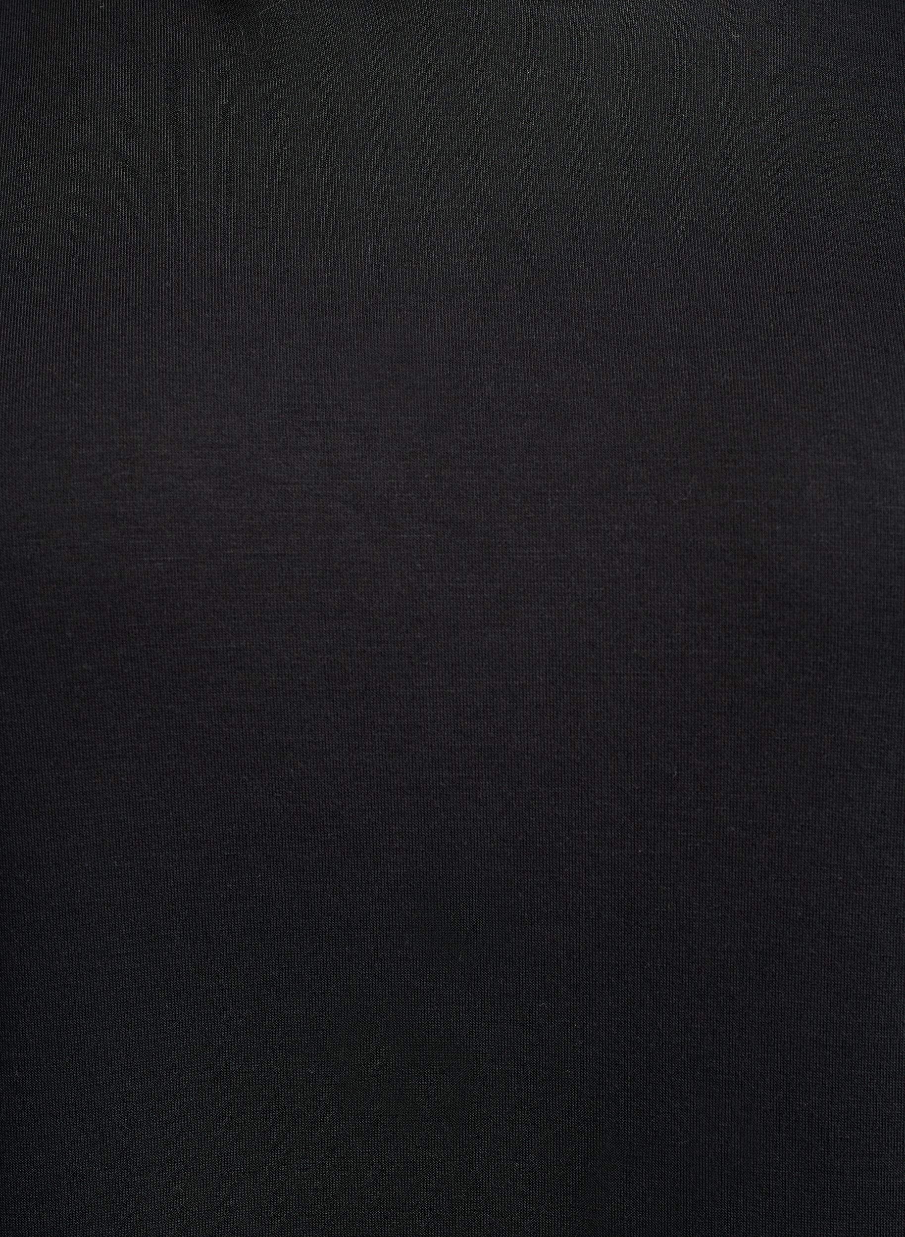 Zizzi Robe sweat courte &agrave; capuche avec poche kangourou, Noir, Packshot image number 2