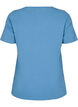 T-shirt basique en coton de couleur unie, Bleu, Packshot image number 1