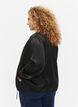 Blouson bomber à fermeture éclair et à cordons, Black, Model image number 1